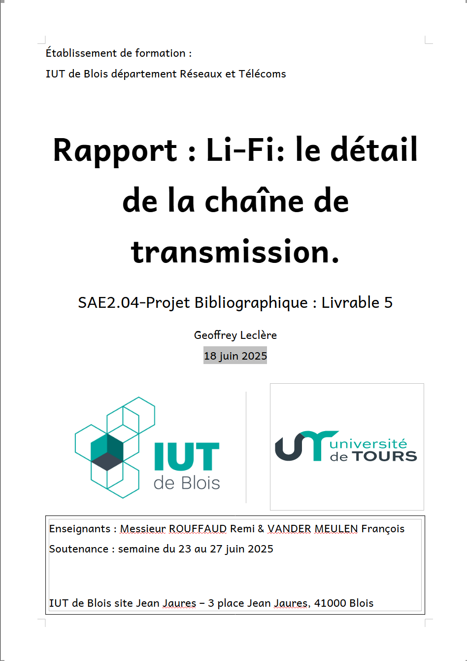 Projet Bibliographique