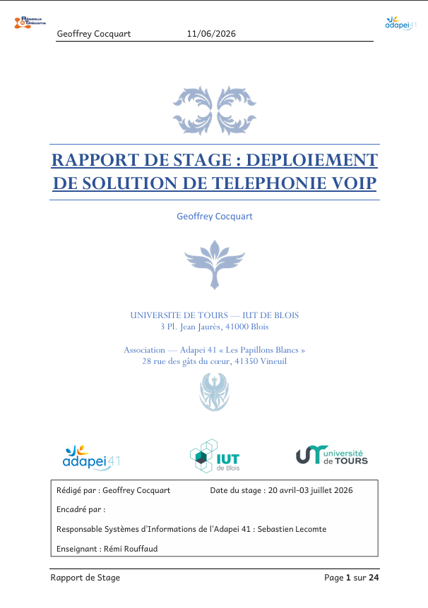 Stage Téléphonie